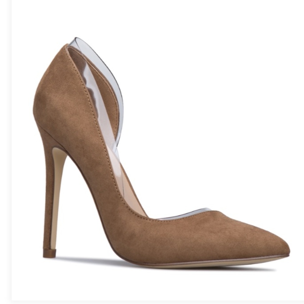 NWT Sz 10W Shoe Dazzle Faux Suede Stiletto Pumps - Picture 6 of 8